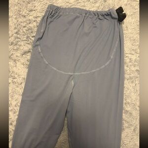 Light Blue Grey Maternity Leggings